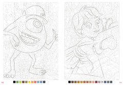Coloriages mystères Disney - Trompe l'oeil Babies