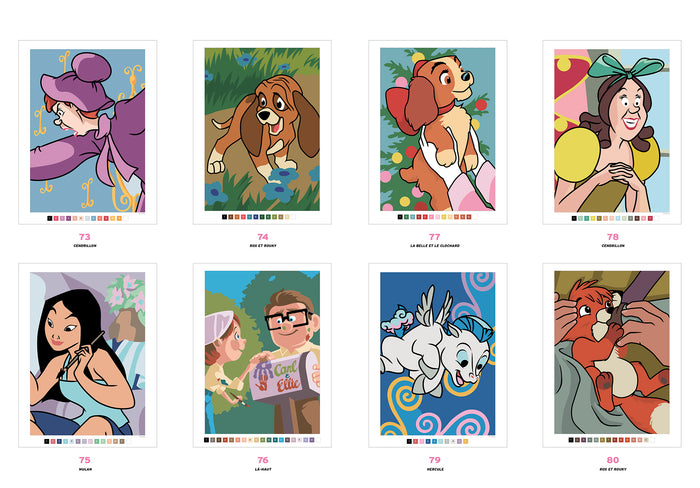 Coloriages mystères Disney - Trompe l'oeil Babies