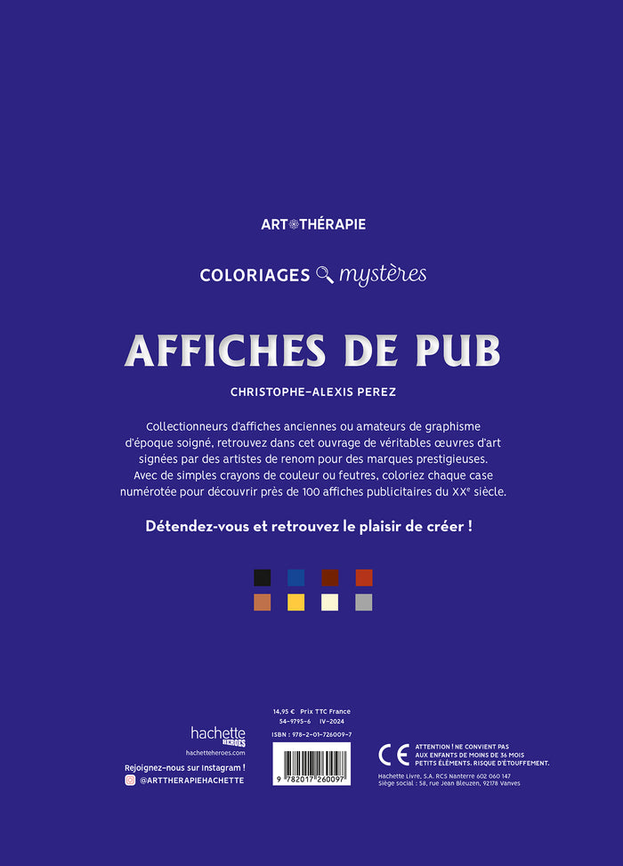 Coloriages mystères - Affiches de pub