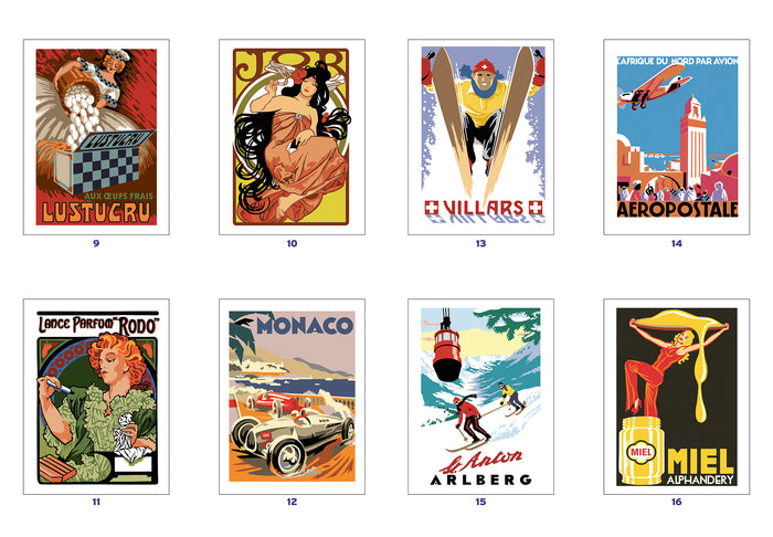 Coloriages mystères - Affiches de pub