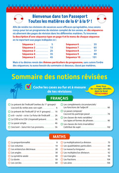 Passeport - Toutes les matières - De la 6e à la 5e - Cahier de vacances 2024