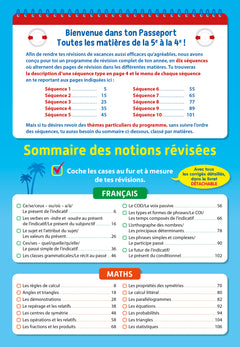 Passeport - Toutes les matières - De la 5e à la 4e - Cahier de vacances 2026