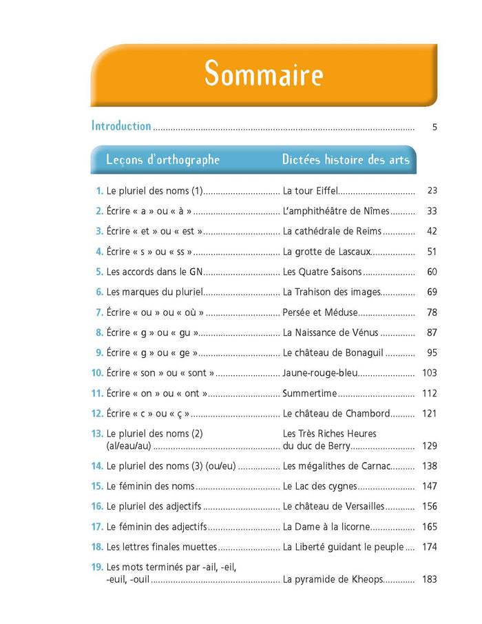 Dictées et histoire des arts - Cycle 3