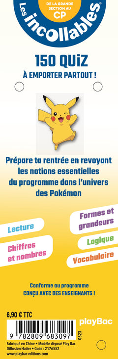 Les incollables - Je rentre en CP avec Pokémon