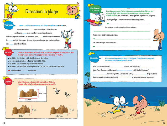 Cahier de vacances 2025 Ariol - Les incollables