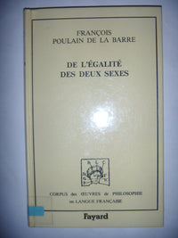 De l'égalité des deux sexes