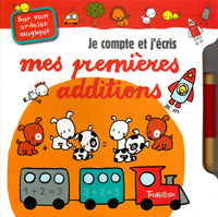 Je compte et j'écris mes premières additions sur mon ardoise magique