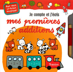 Je compte et j'écris mes premières additions sur mon ardoise magique