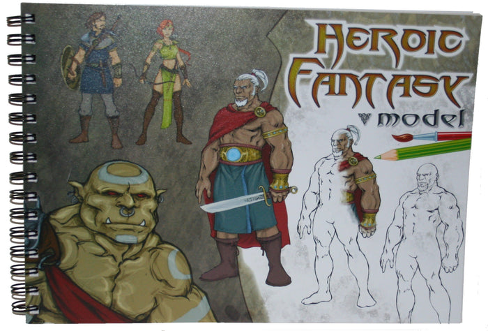 * creativ'model "heroic fantasy", a4, 100 pages imprimees 120g, couverture polypropylene