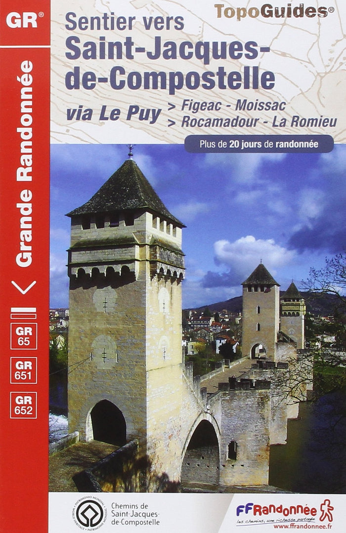 Sentier vers Saint-Jacques-de-Compostelle via le Puy-Figeac-Moissac-Rocamadour-La Romieu