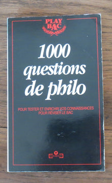 1000 questions de philo