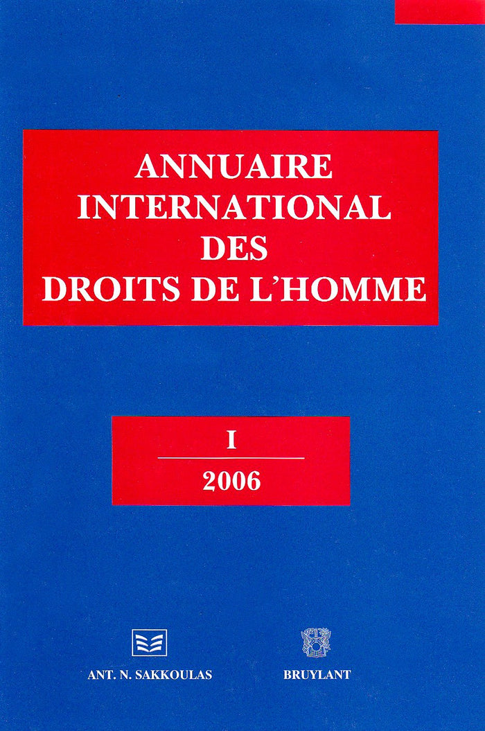Annuaire international des droits de l'homme - 2006