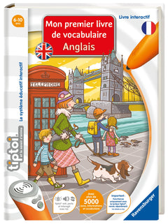 Ravensburger - tiptoi® - Livre interactif - Mon premier livre de vocabulaire anglais - Jeu éducatif électronique, sans écran - A partir de 6ans - version française - 13099002