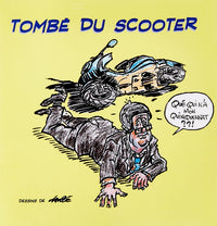 Tombé du scooter