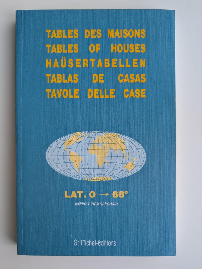 Tables des maisons: Placidus lat. 0 °- 66 °