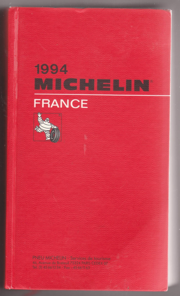 Guide Rouge Hotels Restaurants France 1994