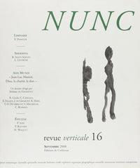 Nunc n°16 Dossier Jean-Luc Marion