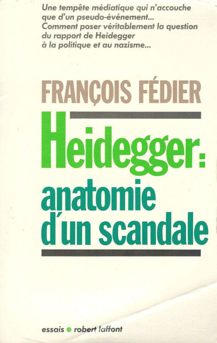 Heidegger, anatomie d'un scandale