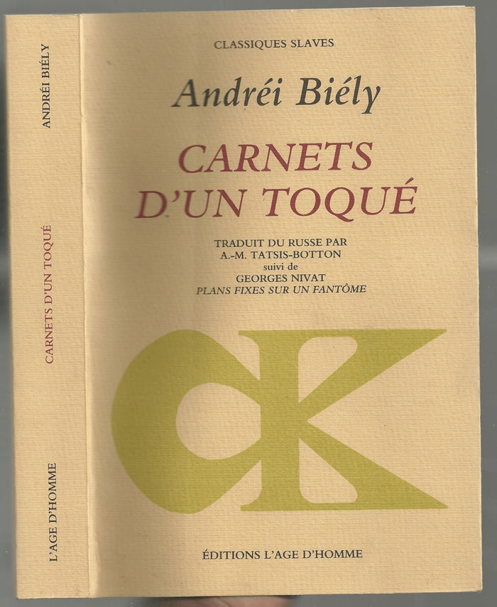 Carnets d'un toqué suivi de "Plans fixes sur un fantôme"