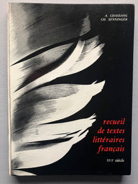 Xvi Siecle Recueil Textes Litteraires Francais