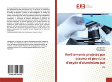 Revêtements projetés par plasma et produits d'oxyde d'aluminium pur