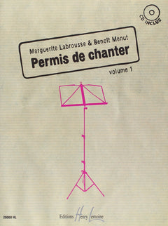 PERMIS DE CHANTER VOL.1 + CD --- CHANT ET PIANO