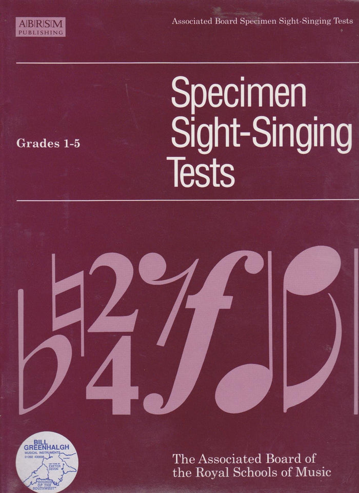 Specimen Sight-Singing Tests Grades 1-5 Vce