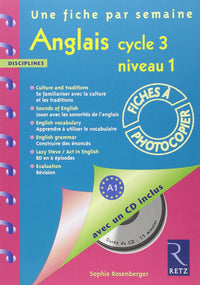 Anglais Cycle 3