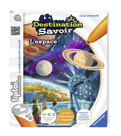 Ravensburger - Livre d'aventure interactif tiptoi - Destination savoir L'espace - Jeux électroniques éducatifs sans écran et en français - A partir de 7 ans - 00679