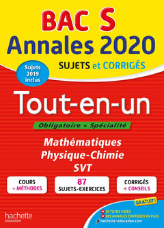 Annales Bac 2020 Tout-en-un Bac S