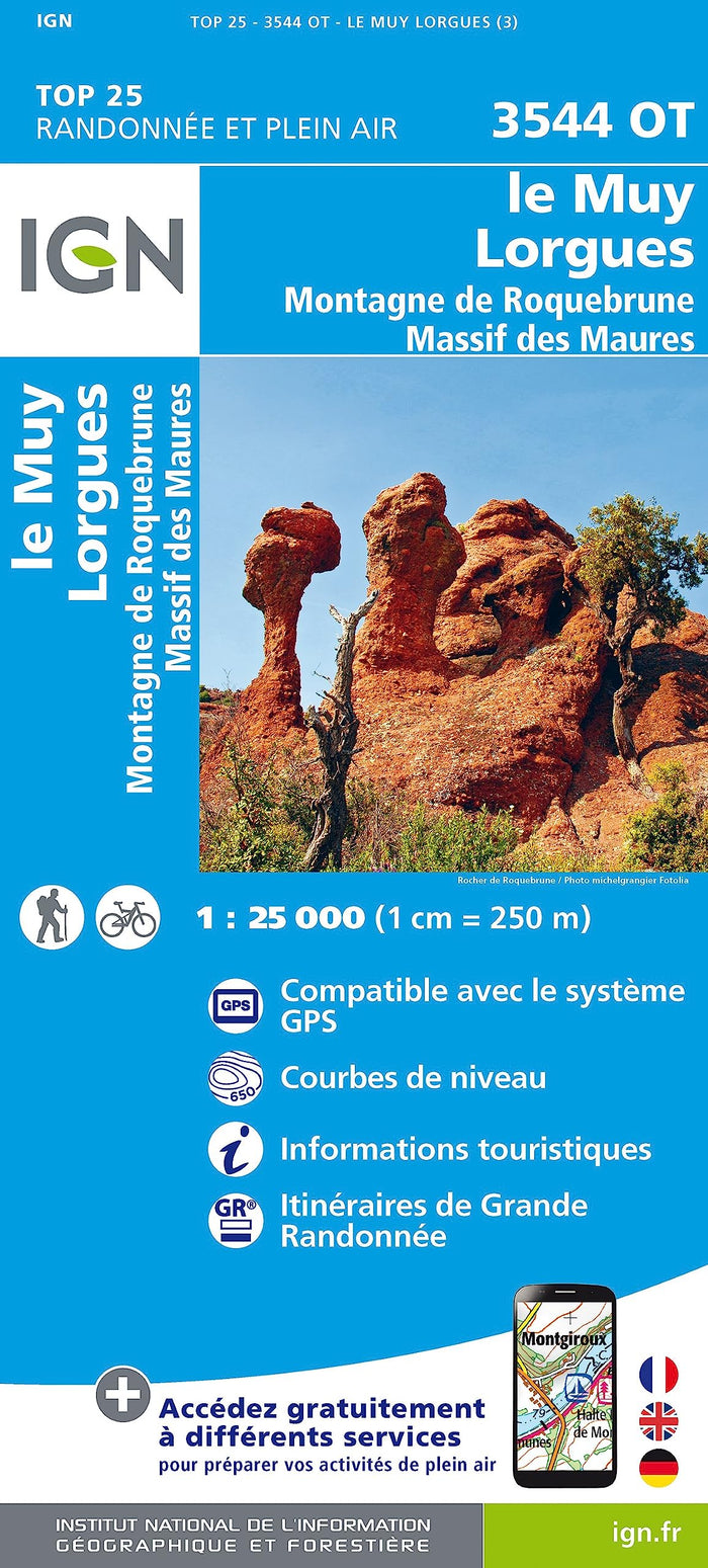 3544OT Le muy - lorgues montagne de roquebrune