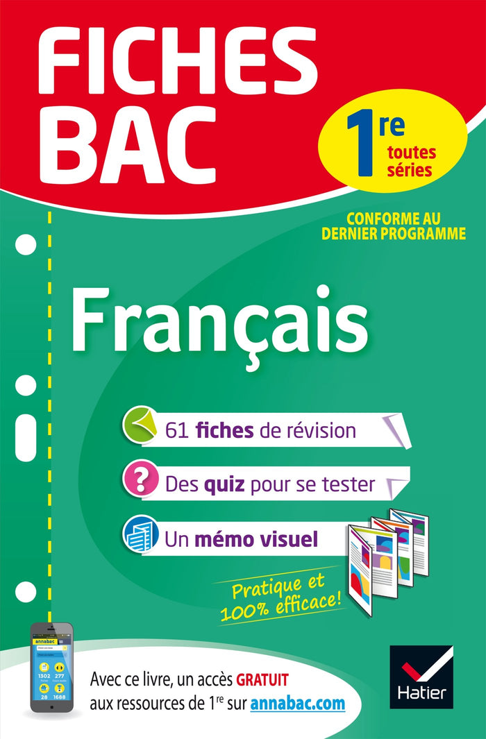 Fiches bac Français 1re toutes séries: fiches de révision