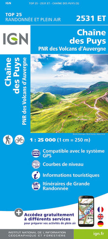 2531ET Chaine des Puys PNR Volcans d'Auvergne Resistante