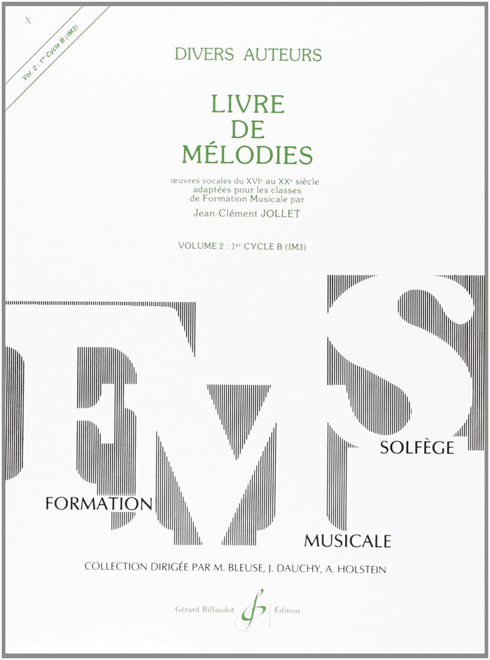 Livre de mélodies volume 2