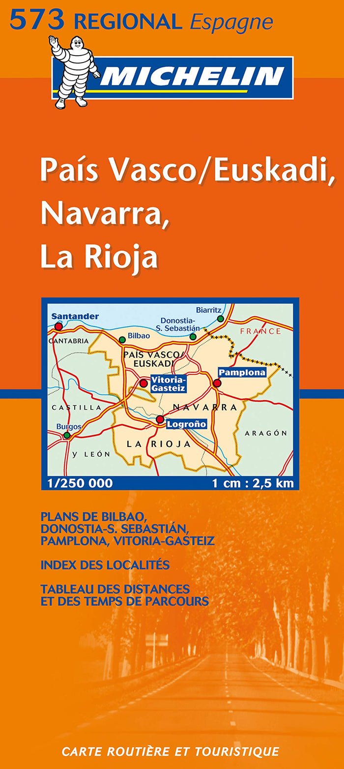Carte REGIONAL Pais Vasco, Euskadi, Navarra, La Rioja