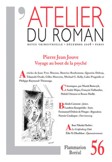 L'Atelier du roman: Pierre Jean Jouve, voyage au bout de la psyché