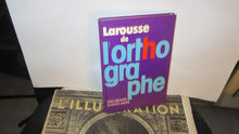 Larousse de l'orthographe