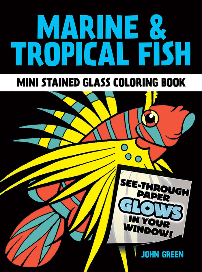 Marine tropical fish stained glass