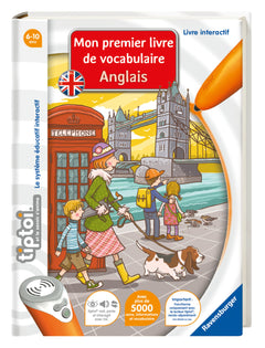 Ravensburger - tiptoi® - Livre interactif - Mon premier livre de vocabulaire anglais - Jeu éducatif électronique, sans écran - A partir de 6ans - version française - 13099002