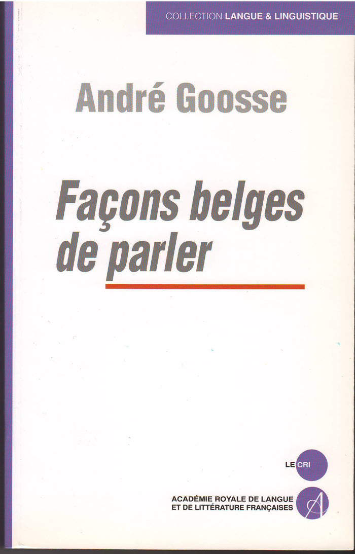 Façons belges de parler