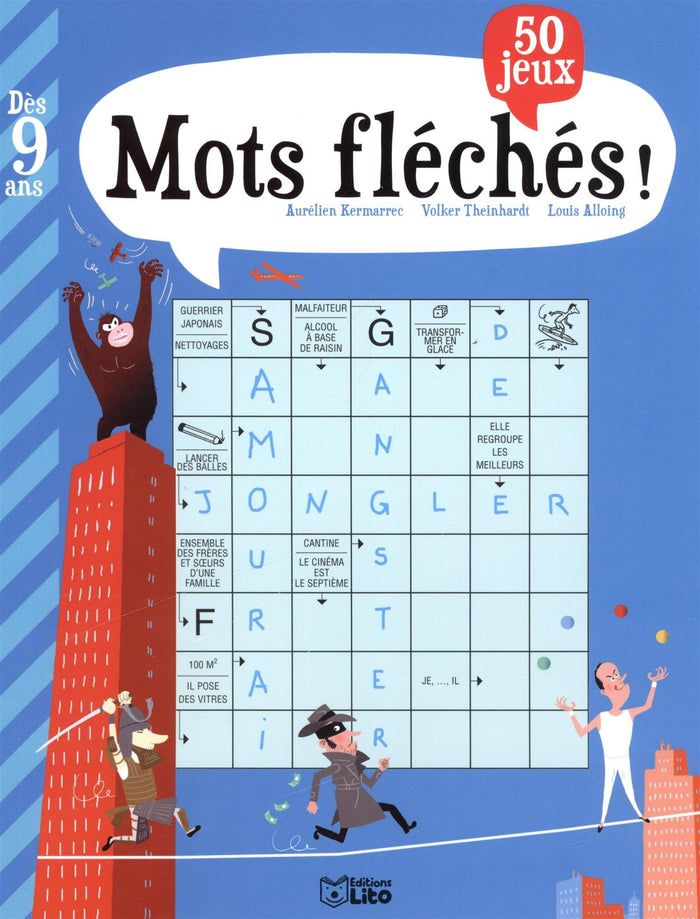 Mots fléchés + 50 jeux - Dès 9 ans