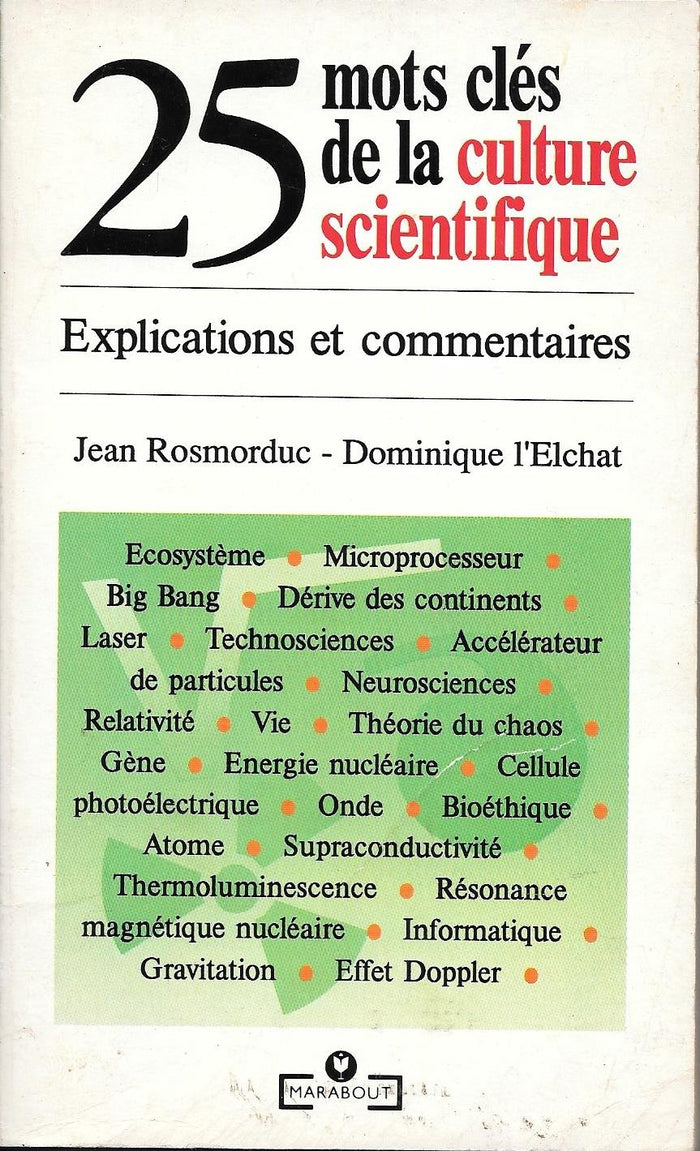 25 mots clés de la culture scientifique