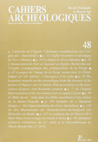 Cahiers archéologiques. Fin de l'Antiquité et Moyen Age. Numéro 48.
