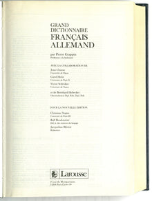 Grand dictionnaire français allemand [et allemand-français