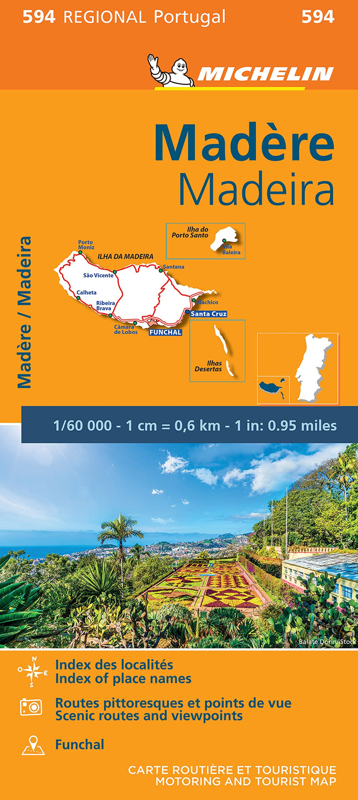 Carte Régionale Madère