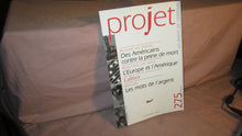 Projet n275 septembre 2003 l''argent