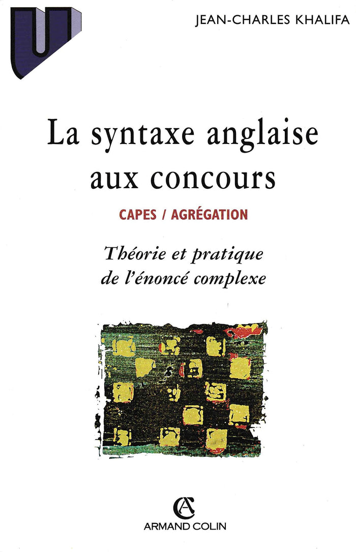 La syntaxe anglaise aux concours CAPES/Agrégation