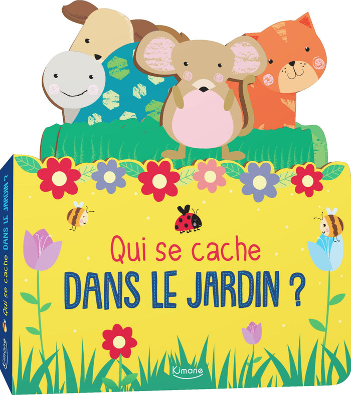 Qui se cache dans le jardin ?: Avec 4 tirettes en forme d'animaux
