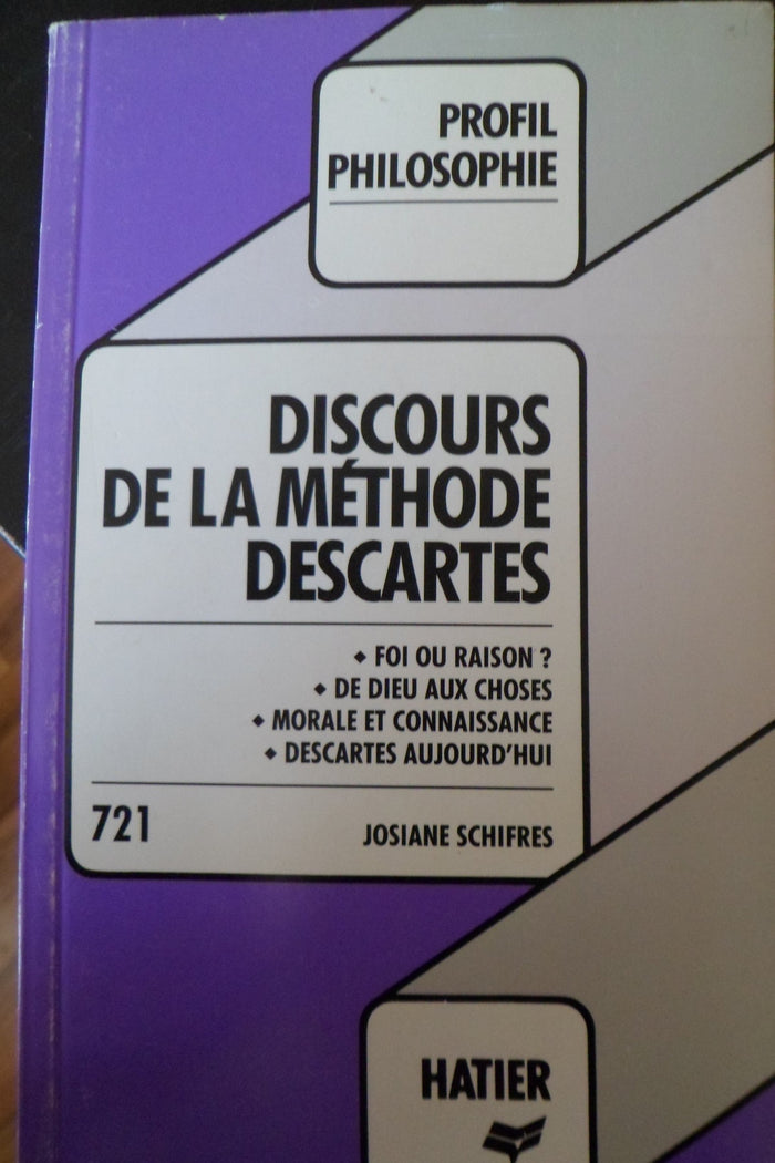 Profil d'une Oeuvre : Discours de la méthode profil n°721