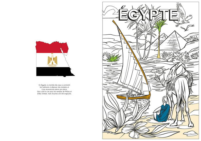Grands coloriages - Autour du monde